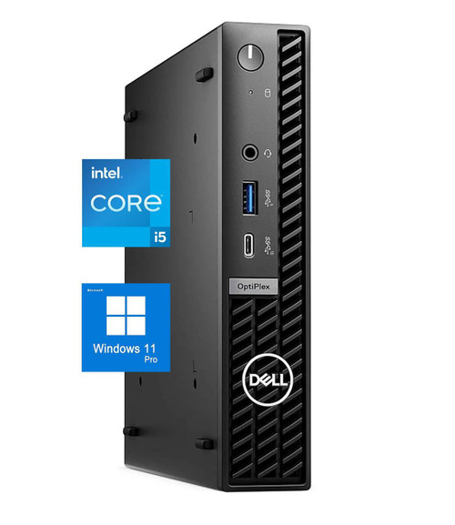 Refurbished Dell OptiPlex 7020 Micro 14 Core Intel i5-14500T processor with a max turbo speed of 4.8GHz, featuring 32GB...