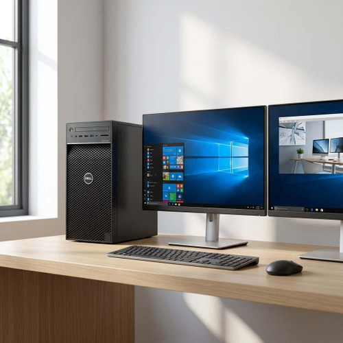  Dell Precision 3630 Core i7 16GB 256GB SSD + 500GB HDD Tower Workstation PC 