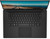 Refurbished Dell Precision 5530 i9-8950HK laptop viewed from left side, showing 15.6 4K touchscreen, black keyboard, and hinges.
