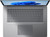 Left front view of a laptop with grayish keyboard and black keys, showing the 15 touchscreen with blue abstract wallpaper