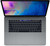 Refurbished Front view of a MacBook Pro 15 laptop with Intel Core i7-8850H processor, 16GB RAM, and Radeon Pro 560X graphics.