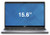 Refurbished Front view of a Dell Latitude 5510 i7 16GB RAM SSD laptop with a blue screen displaying the size 15.6, and showing an Intel