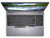 Refurbished Left side view of silver Dell Latitude 5510 i7 laptop with 16GB RAM and 256GB NVMe SSD, open at 45-degree angle showing