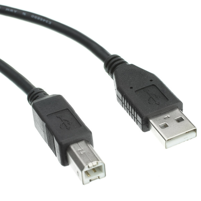 USB A to USB B cable