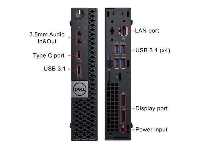 Dell OptiPlex 7070 Micro i5 6-Core Tiny PC Win 11 Pro