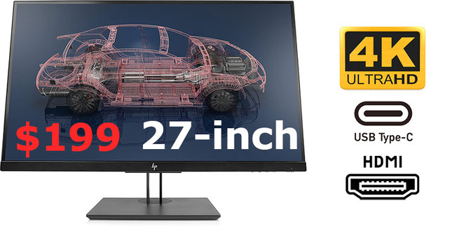 Clearance HP 27-inch 4K Ultra HD No Border Monitor