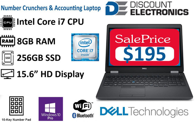 Dell Clearance 85% OFF 15.6'' Dell Latitude i7 10-Key Notebook 256GB SSD Dell Clearance 85% OFF 15.6'' Dell Latitude i7 10-Key Notebook 256GB SSD