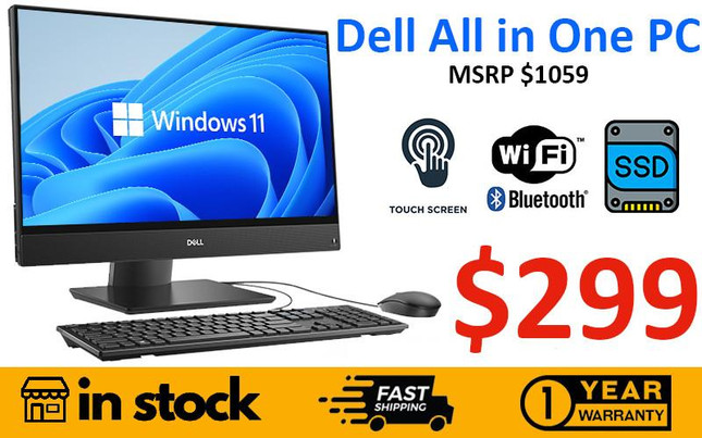Dell Clearance Dell All in One PC Windows 11 Touch Screen Computer Dell Clearance Dell All in One PC Windows 11 Touch Screen Computer