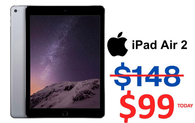 Apple Clearance Apple iPad Air 2 9.7'' Retina Display 16GB, A1566 Apple Clearance Apple iPad Air 2 9.7'' Retina Display 16GB, A1566
