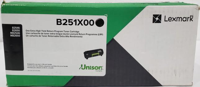 Lexmark B251X00 Extra High Yield 10K Toner Cartridge