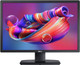 Refurbished Dell UltraSharp U2412HM 24-inch Widescreen LED Vertical Monitor, vibrant display showcasing a vivid abstract design with