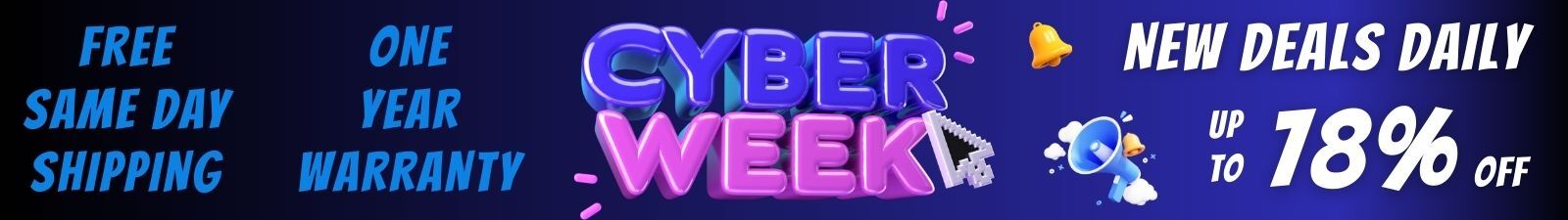 Cyber Week Sale - Discount Electronics