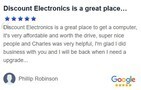 Google Reviews Discount Electronics