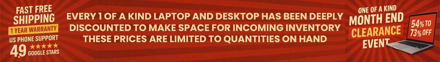 Month End LAptop Clearance Sale