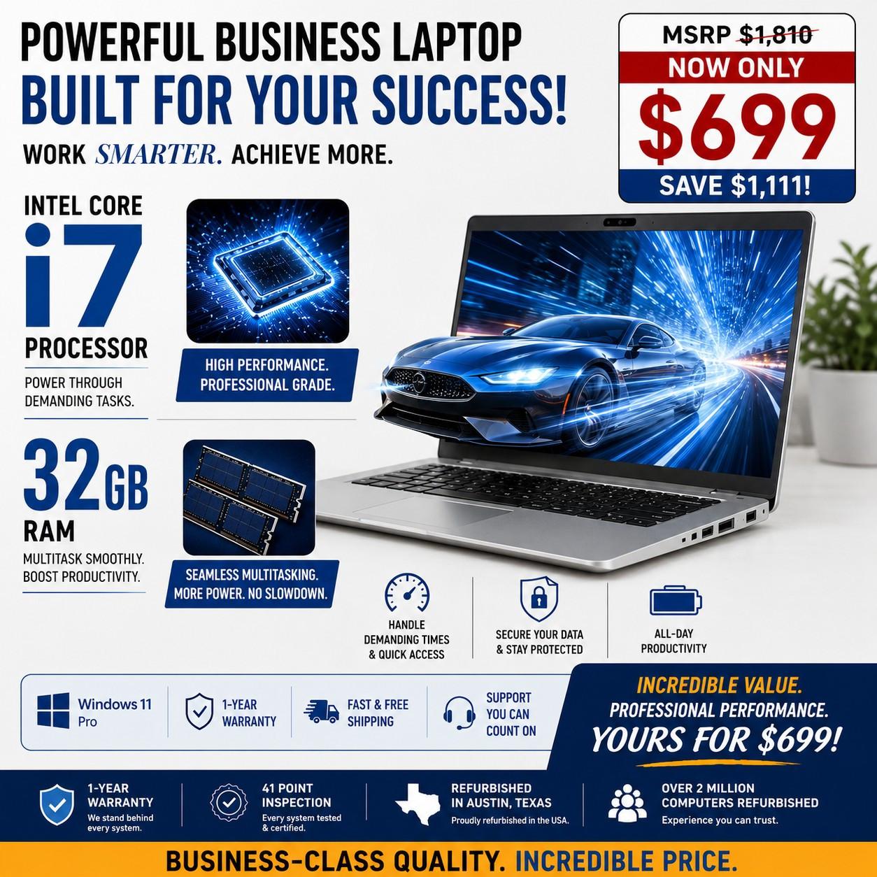 Clearance Dell Latitude 5410 i7 16GB 14 Inch Ultrabook