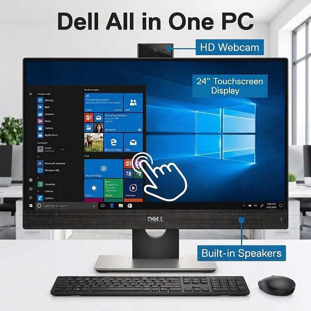 Dell OptiPlex 7480 AIO i5 23 Inch Win 11 Pro