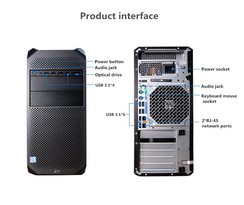 HP Z4 G4 Workstation PC Intel Xeon-2123 AMD Radeon Graphics