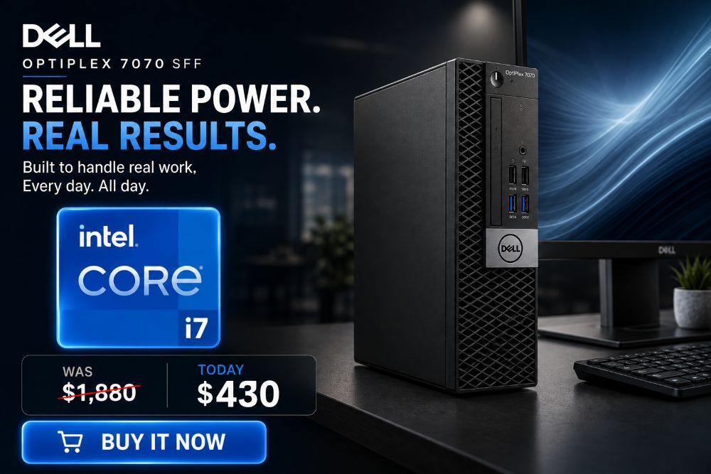 Dell OptiPlex 7070 SFF i5 16GB 256GB SSD Windows 11 Pro