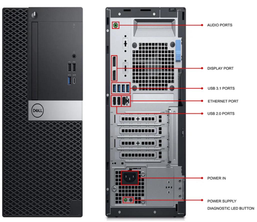 Windows 11 Dell Optiplex 5070 Tower i5 9th Gen PC