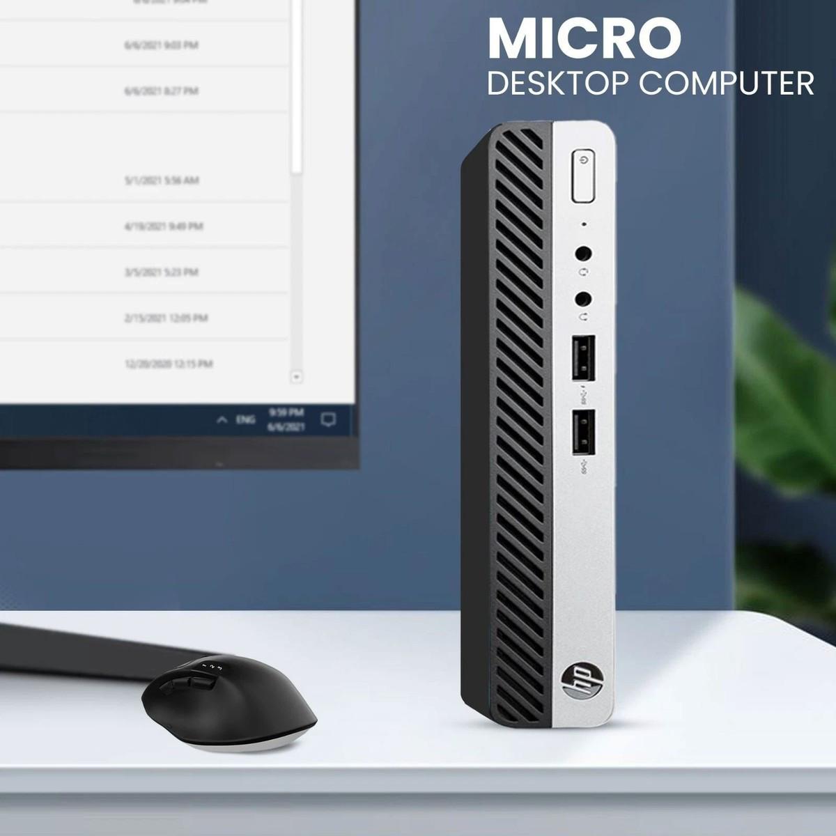 Tiny HP ProDesk 400 G5 Micro PC Windows 11 HDMI + DisplayPort