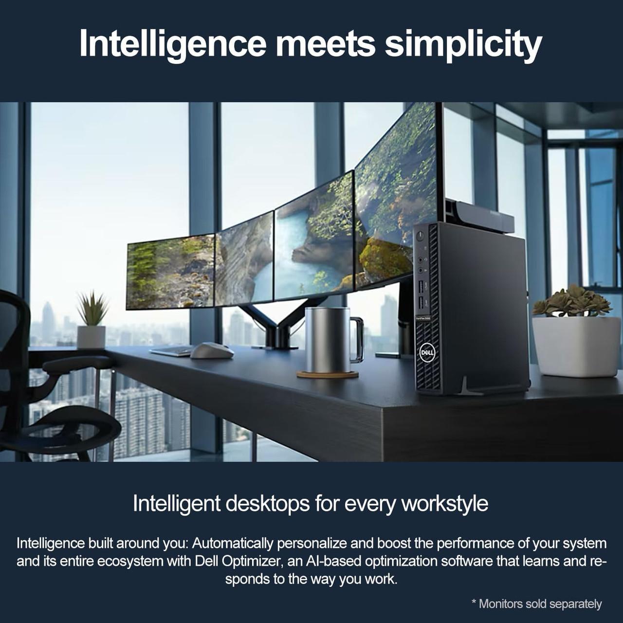 Dell OptiPlex 3000 Micro Core i5-12500T Windows 11 Pro Tiny PC