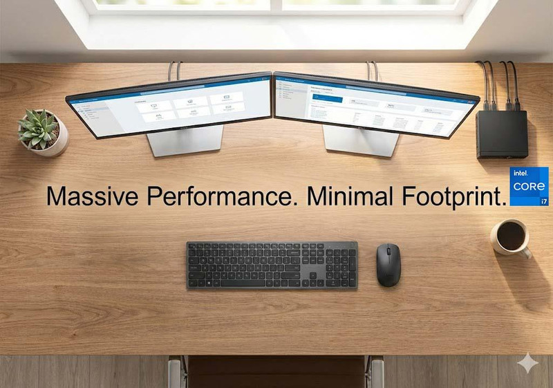 Dell OptiPlex 5070 Micro Core i7 Windows 11 Tiny PC Wifi Dual DisplayPorts