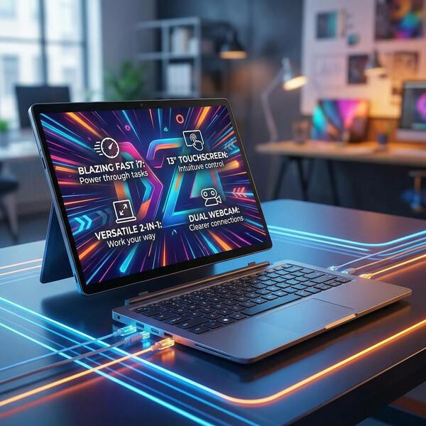 Refurbished Dell Latitude 7000 series i7 13" Touchscreen Tablet + Keyboard Dual Webcam