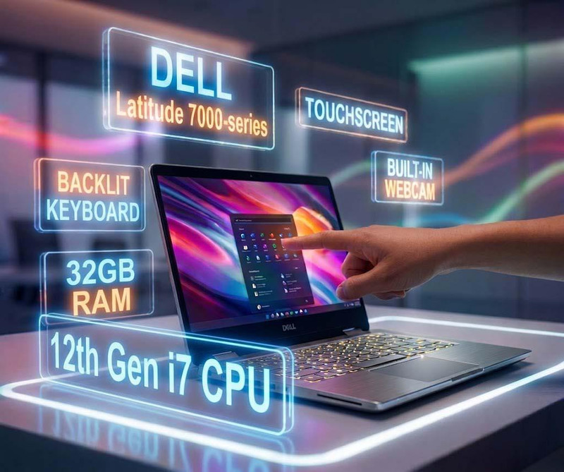Touchscreen Dell Latitude 7430 i7 32GB RAM Windows 11 Pro 14" Laptop | Ultralight & Thin