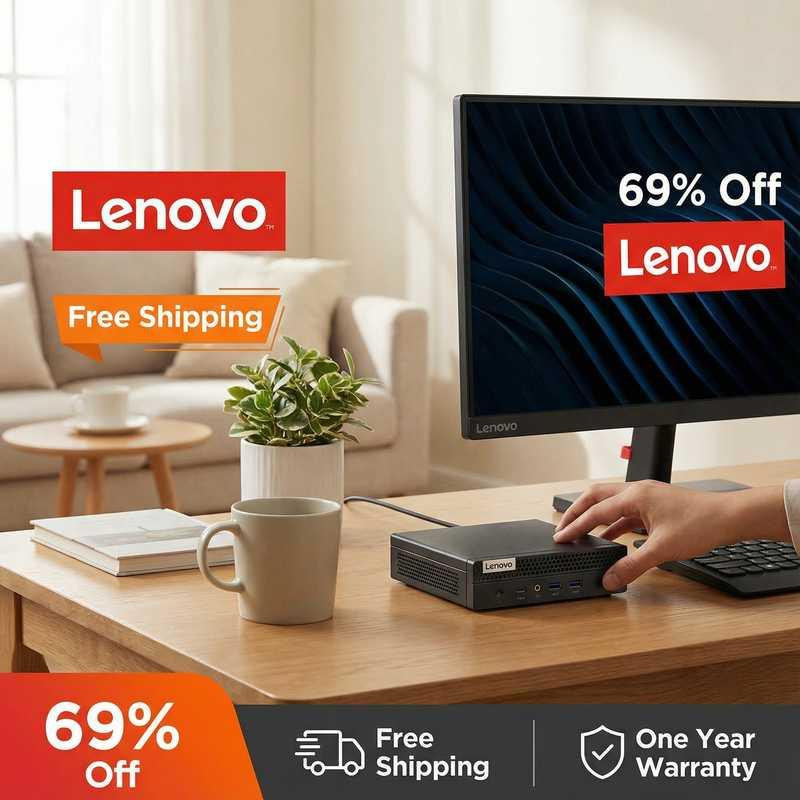 69% Off - Lenovo Micro PC Windows 11 4k Home Theater HDMI Computer Was $1099