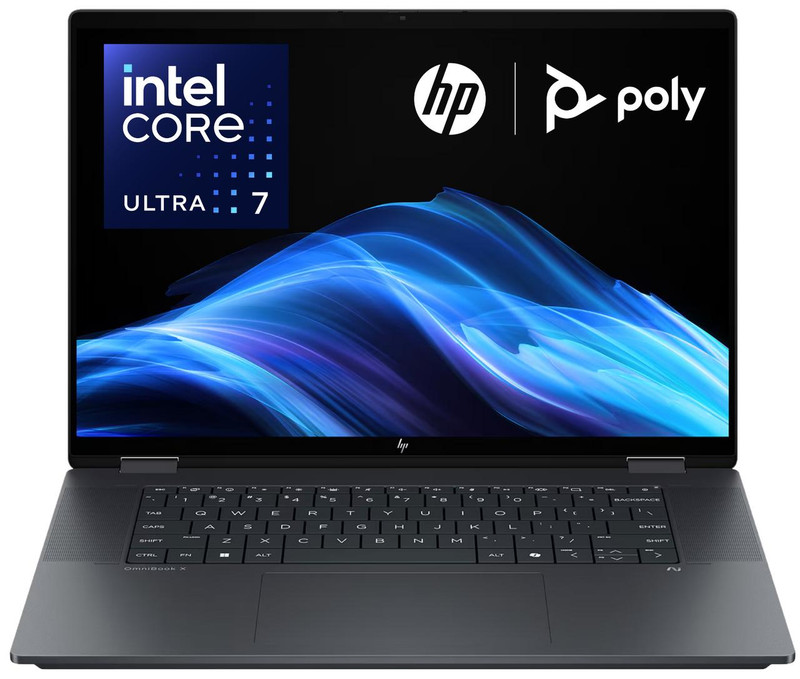 HP OmniBook X Flip 16 CoPilot+ PC | Intel Core Ultra 7, 1TB NVMe SSD, Touchscreen 2-in-1 Display