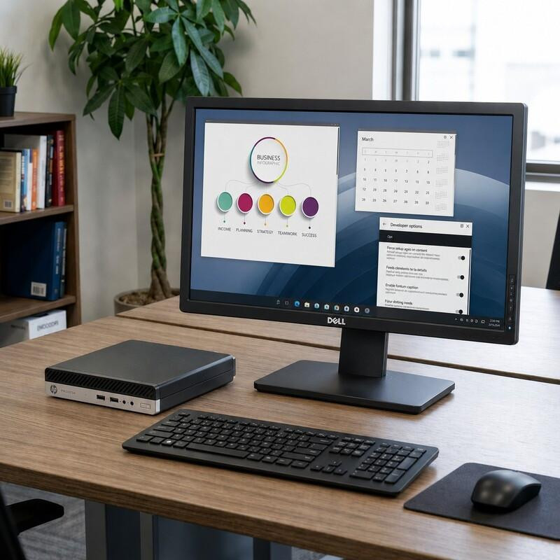 HP Windows 11 PC Package Bundle | HP ProDesk 400 G5 Micro PC +
