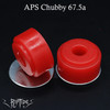 RipTide Sports Skateboard Bushings APS Chubby Duro 67.5a Clear Red