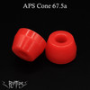 RipTide Sports Skateboard Bushings APS Cone Duro 67.5a Clear Red