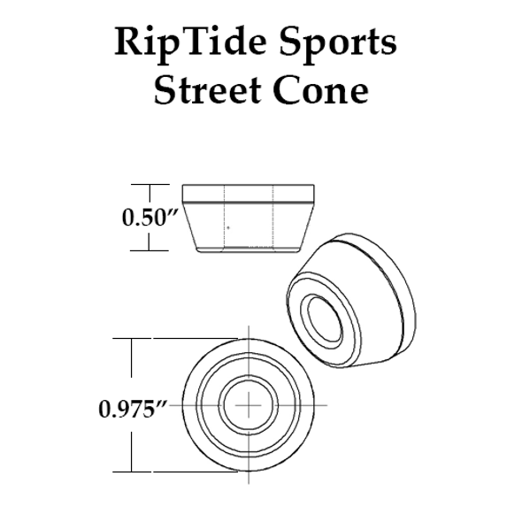 RipTide Sports Skateboard Bushings APS Street Cone All