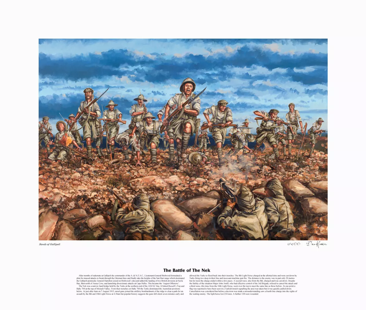 Battle of The Nek Unframed Limited Edition Print