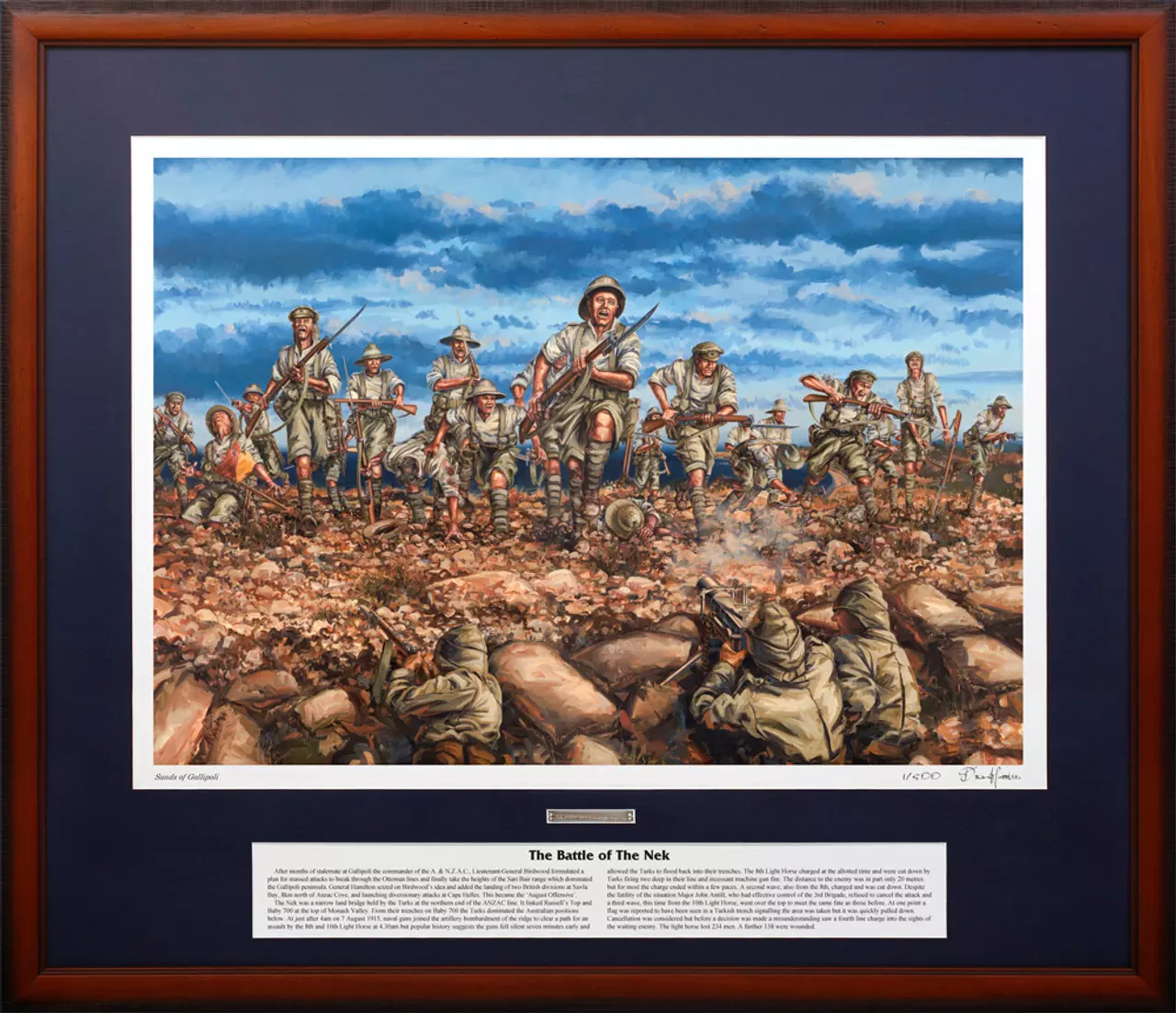 Battle of The Nek Framed Limited Edition Print