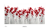  Poppy Mpressions Fields of Poppies Ltd Edition Canvas Print 900 x 450 Naomi Crowther's whimsical, stylised poppy field draws the viewer in and invites them to reflect on the past. The layered background gives depth to the scene, and the use of thick impasto paint applie