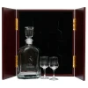 Gallipoli Company Decanter & Glasses in Display Case This (Gallipoli Company) Decanter in Display Case with Glasses, is the perfect gift, order it now from Military Shop. the beautiful two door timber finish display case with RMC crest handles measures
