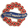 Wreath Poppy Badge On Card