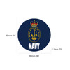 Navy Sticker Round EIIR