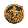 Crossing the Line Emerald Shellback Medallion in Case