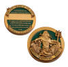 Crossing the Line Emerald Shellback Medallion in Case