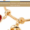  Remember Charm Bracelet Gold
