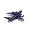 DIE CAST C-17 TRANSPORTER PLANE PULL BACK - Black