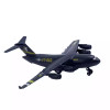 DIE CAST C-17 TRANSPORTER PLANE PULL BACK - Black