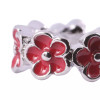  Poppy Silver-plated Spacer Charm