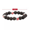  Lava Stone Scented, Poppy Bracelet