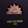 History of the Rising Sun Hat Badge Wall Frame