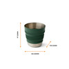  Detour Stainless Steel Collapsible Mug - Green