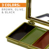  Contact Gear 3 Colour Camouflage Face Paint in Case